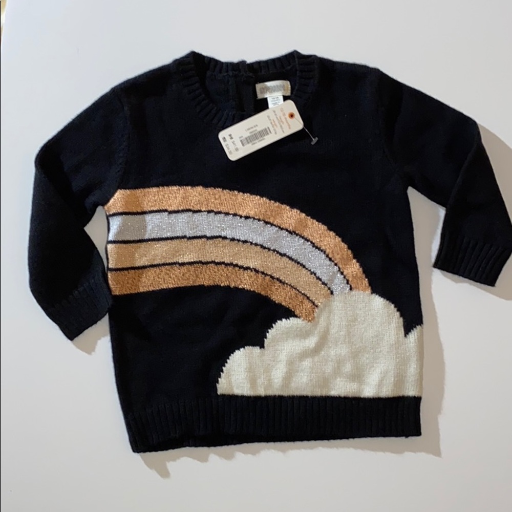 Gymboree Sparkly Rainbow Sweater NWT